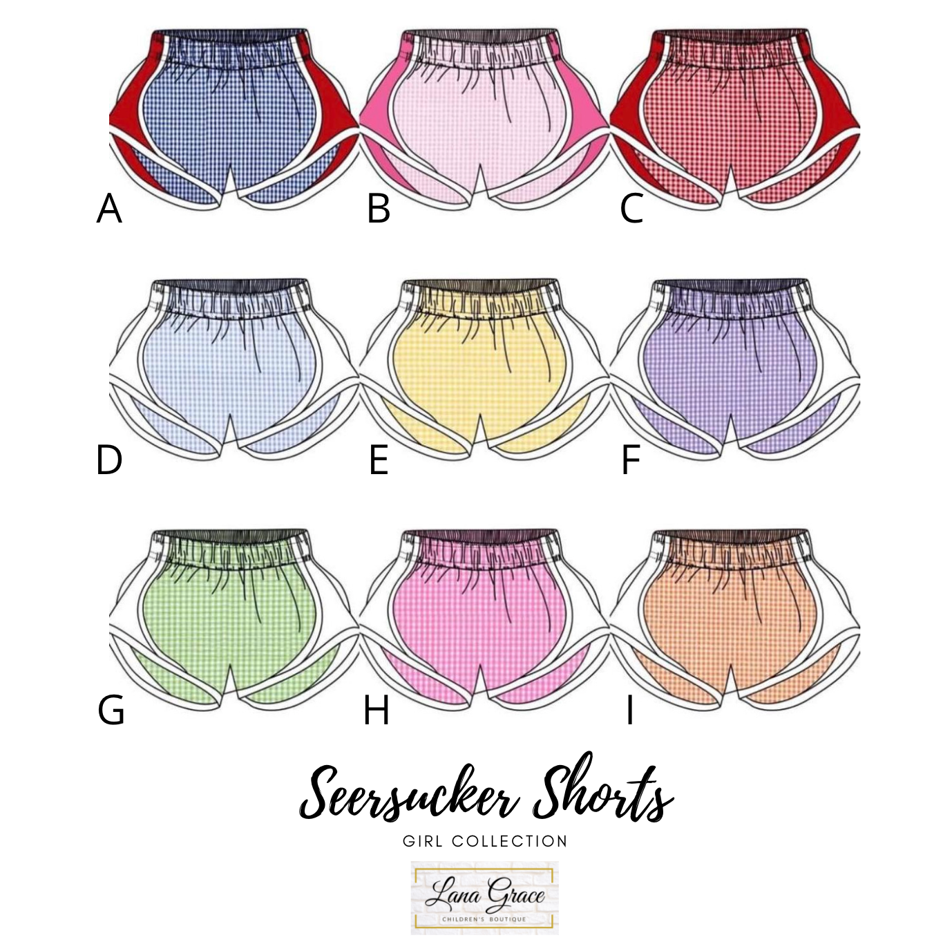 Girls Seersucker Shorts